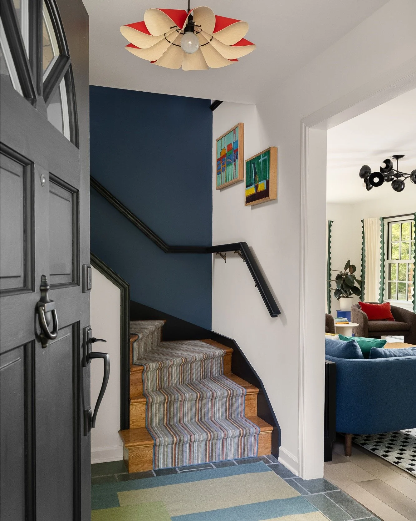 Each room in a house doesn't have to have the same vibe. Like siblings, rooms can (should? maybe!) have their own personality, but they still have to play together nicely. We work hard at SYH on transitions between spaces, intentionally creating a lo