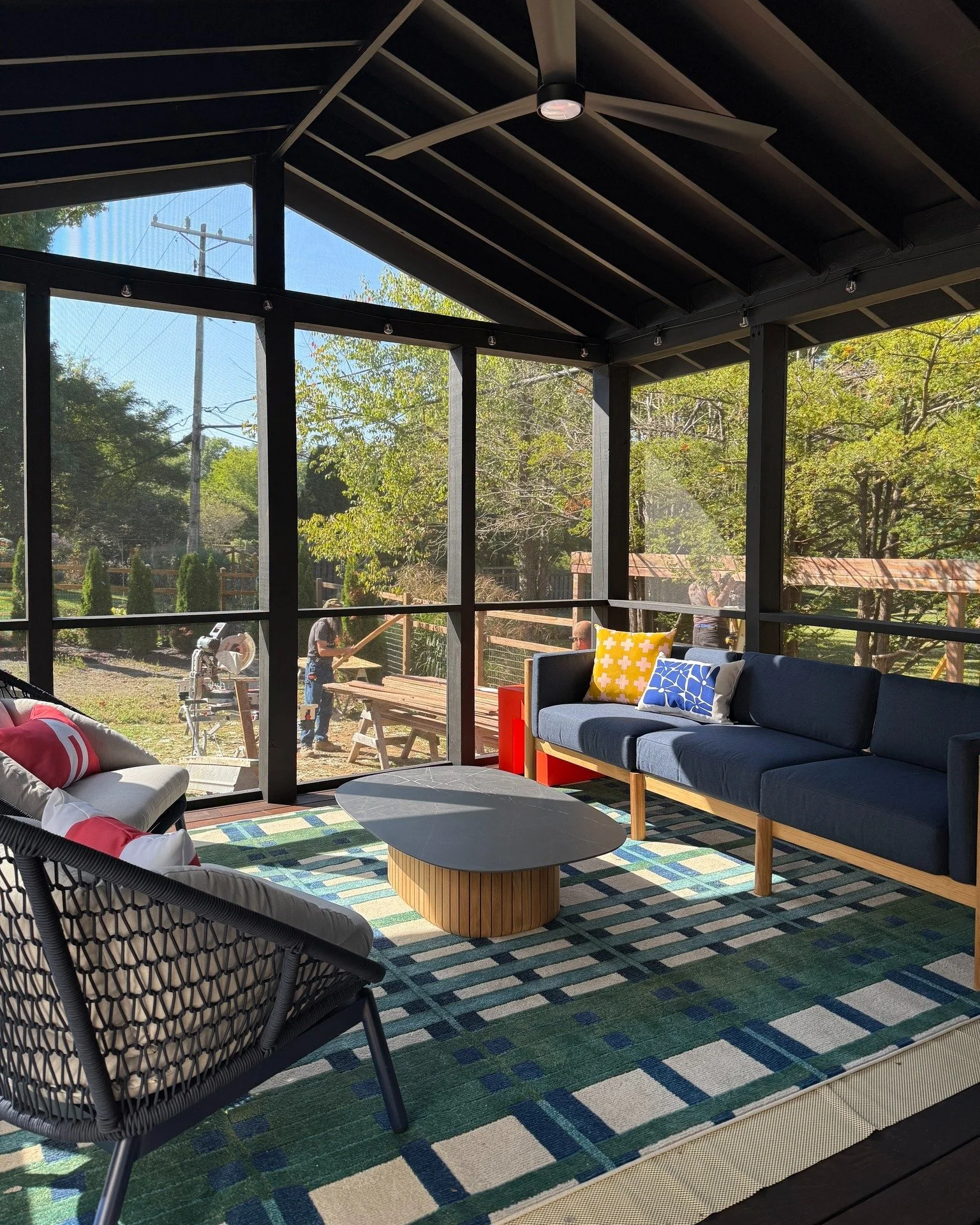 Furniture matters!

Flip through to see the furniture install a couple months ago that finished off the screened porch/deck addition (designed fully by us, SYH!) at #offcampuscanvas .

Great architecture is great. But it's better with great furniture