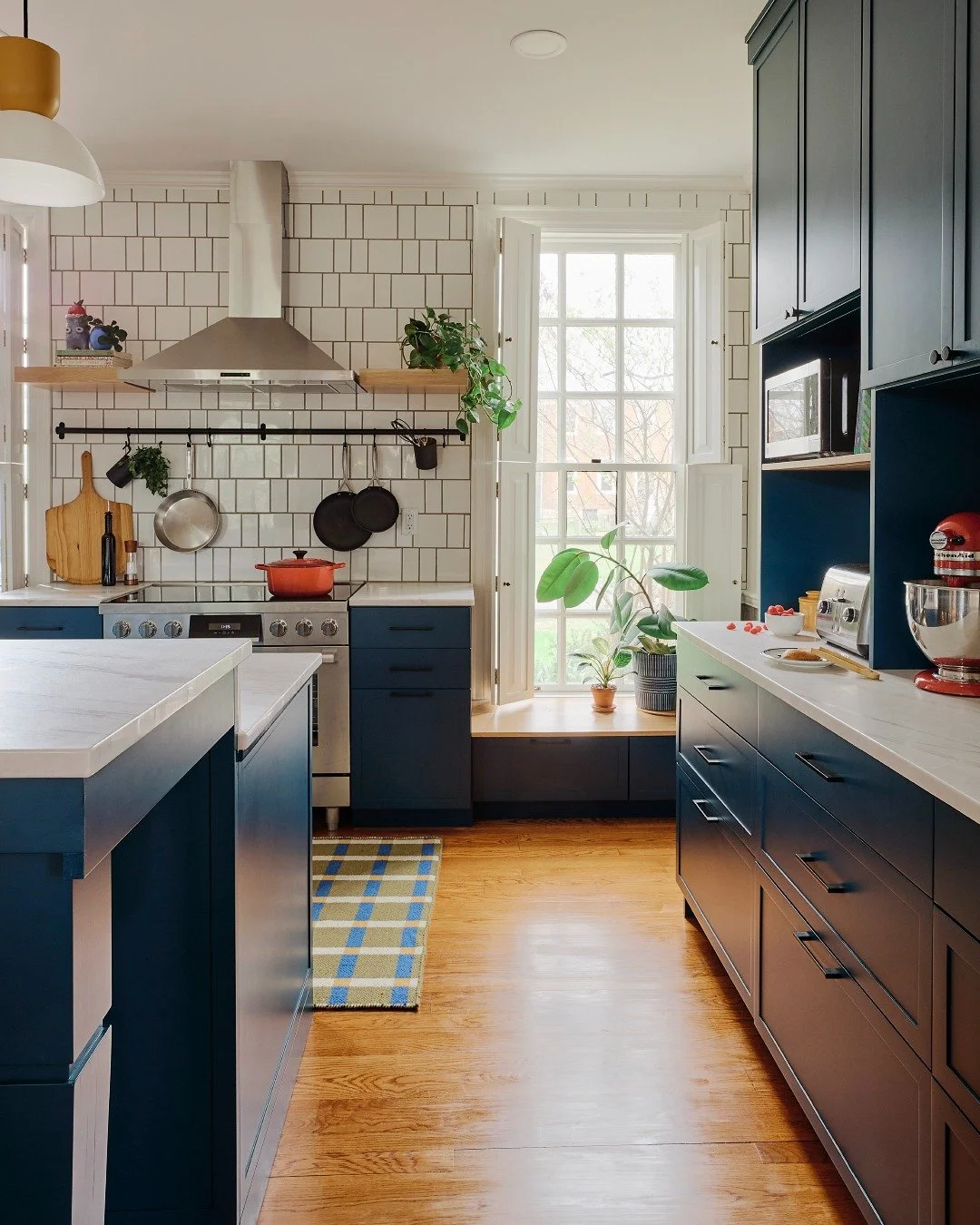 Team SYH is back from market and full of inspiration! 

But before we share all that fun stuff, here's more of that kitchen reno y'all are loving so much! The tall shuttered windows stayed from the Before &mdash; too lovely to touch, and the plants n