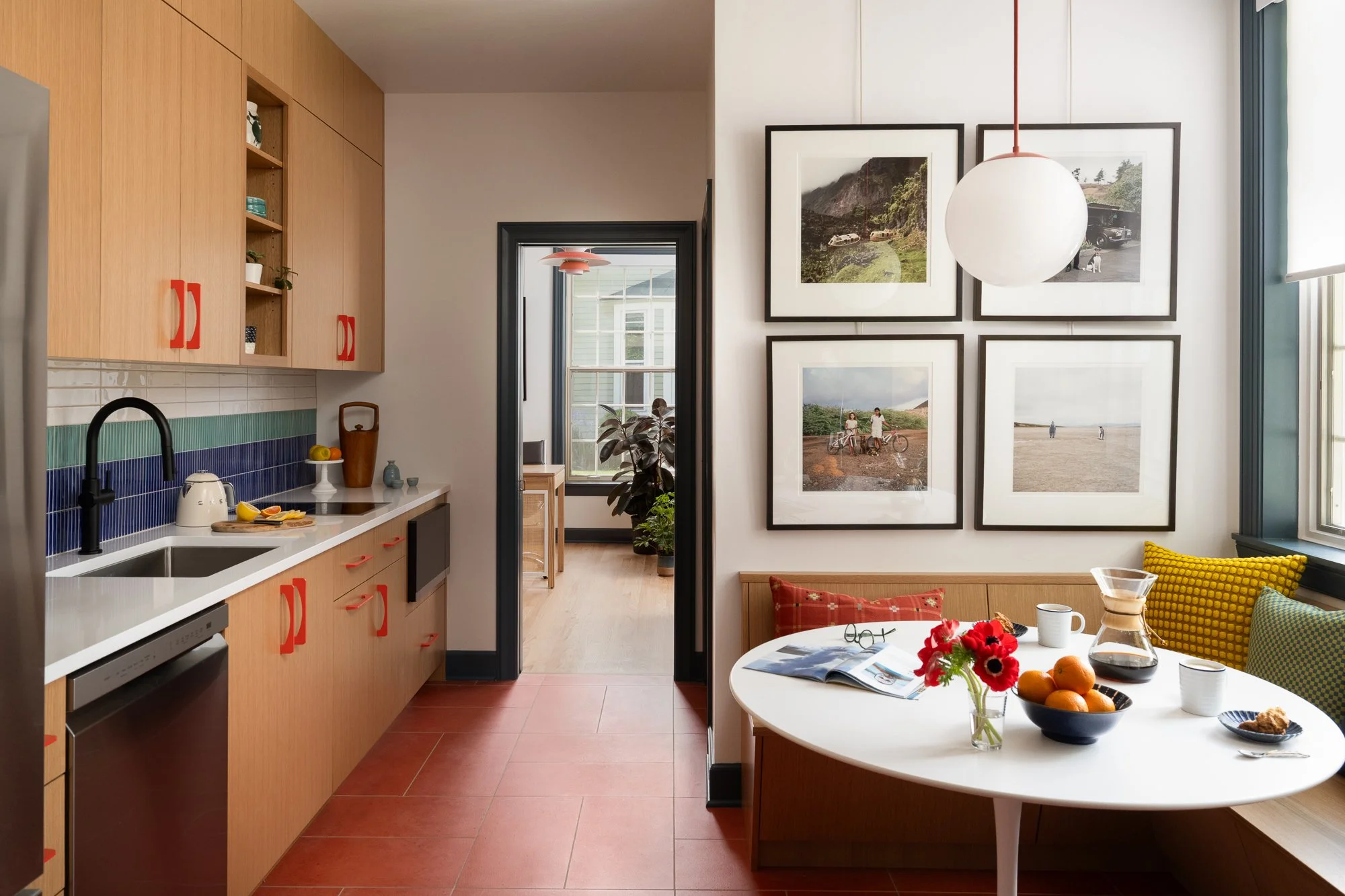 Colorful Vintage Inspired Kitchen Kitchen Remodel by Susan Yeley Homes project photo