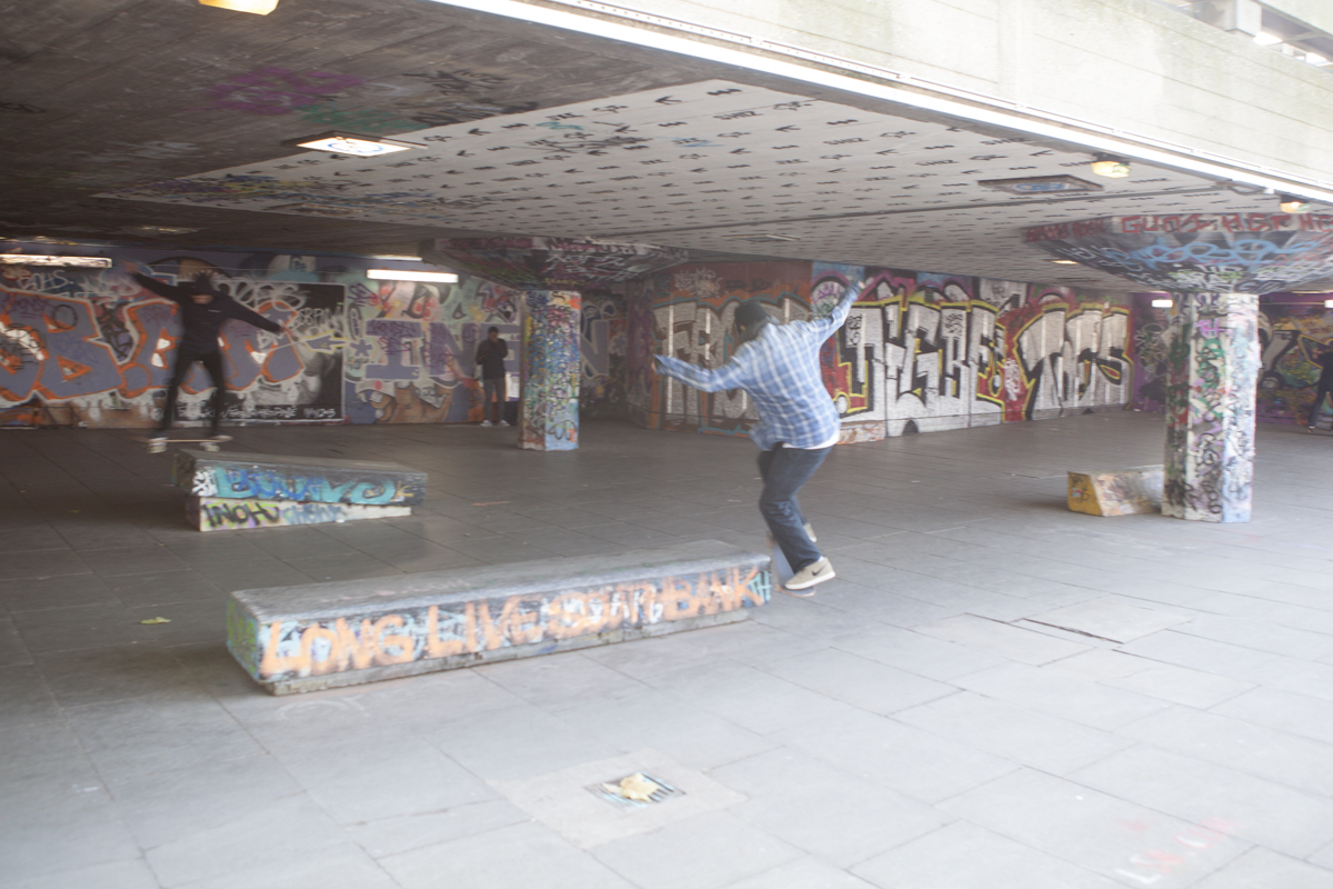 Underneath the roadway above the South Bank theres a skate park that kids frequent. Apparently the city is trying to take it out but they were signing petitions to leave it up. It's been around for 20+ years.
