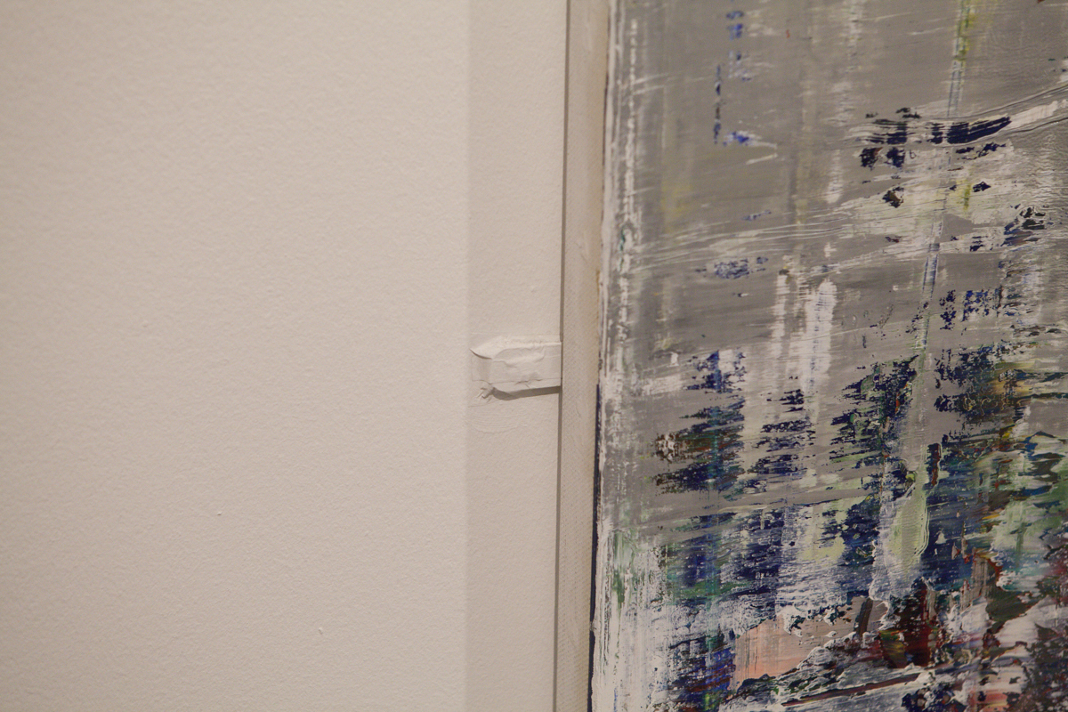 Gerhard Richter again. Bad deal here though. They decided to tape down the ozclips instead of removing them. What kind of preparation is that, Tate?