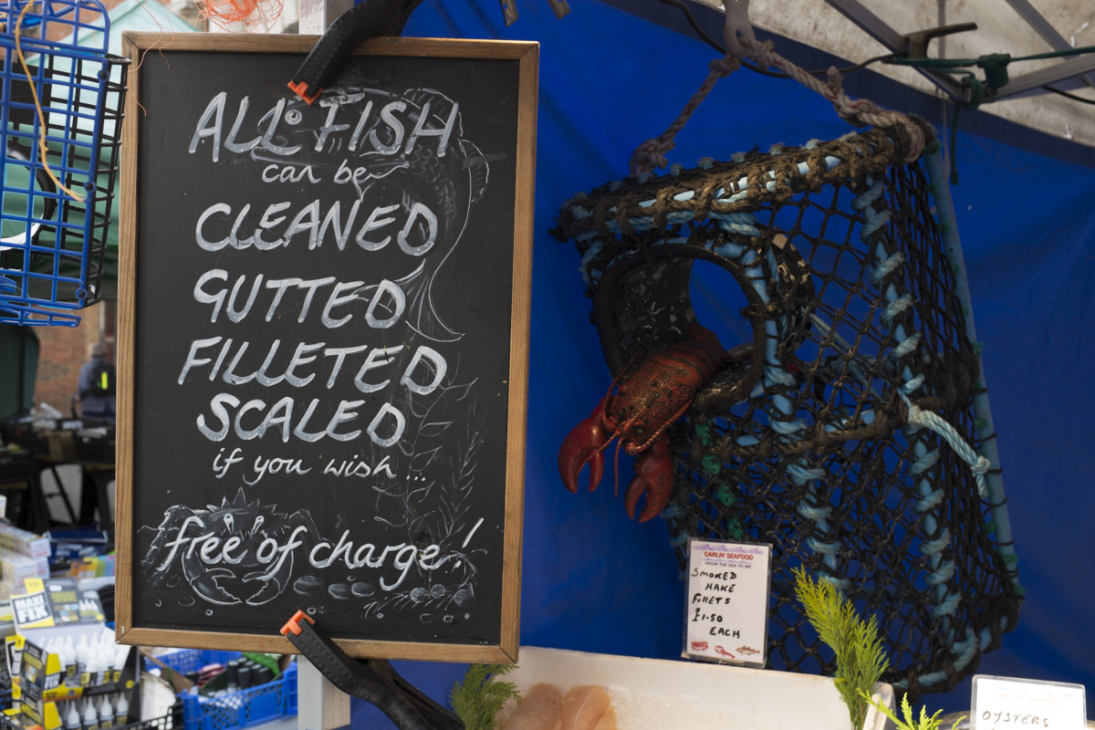 This fish monger was a right nice guy.