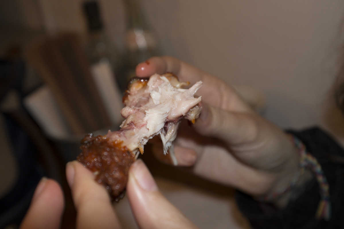 Roasted chicken wings - we were pretty hungry so I dont really have proper pictures of the dumplings.