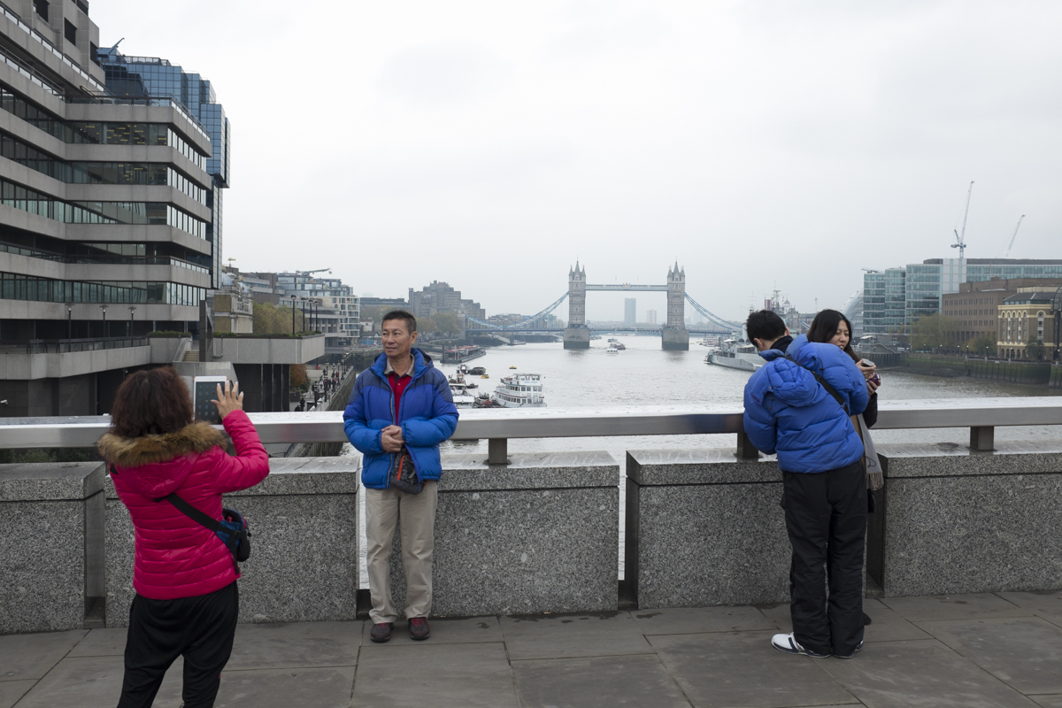 Tower bridge across the way.