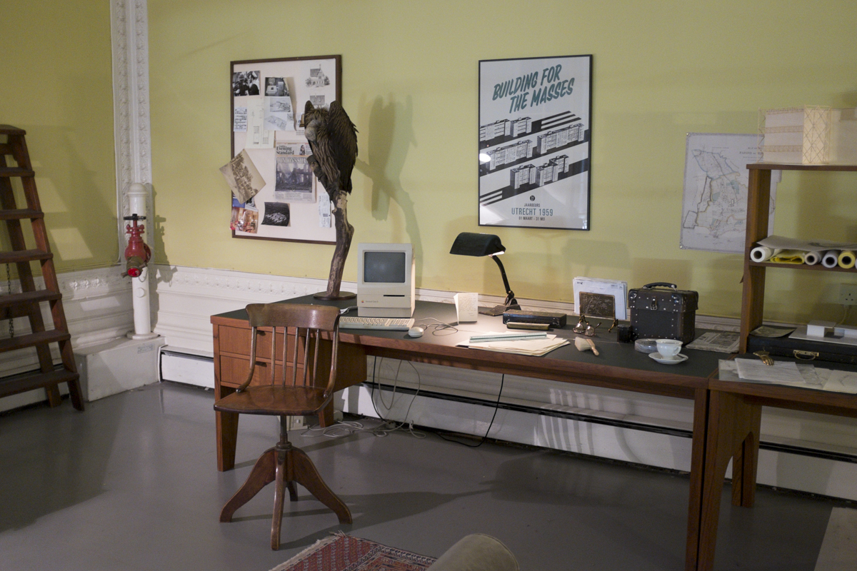 They sort of came between past and present, like a curation of objects through the years of history that the VA had collected.