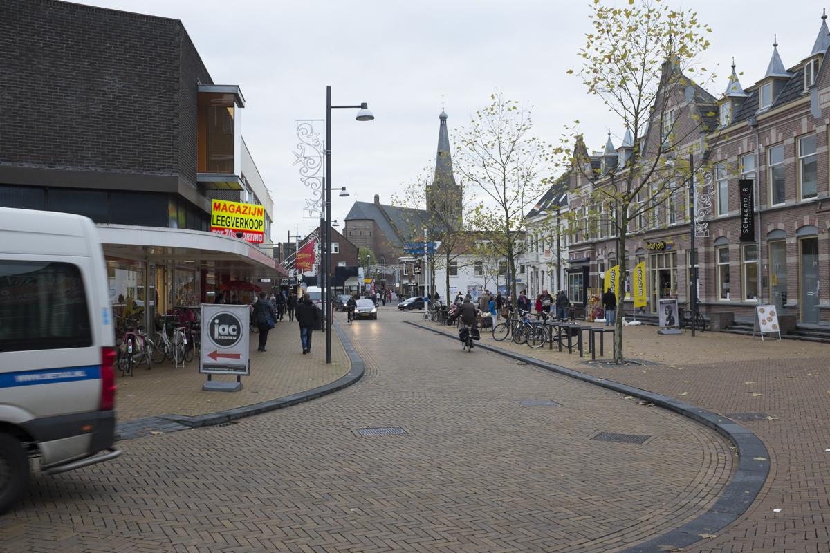 The town square, the church has been there since WWII, partially destroyed but then rebuilt.