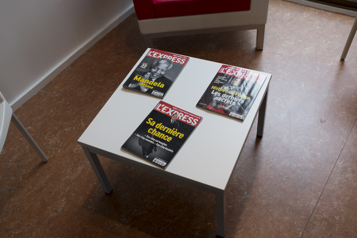 Magazines in the mediatheque.
