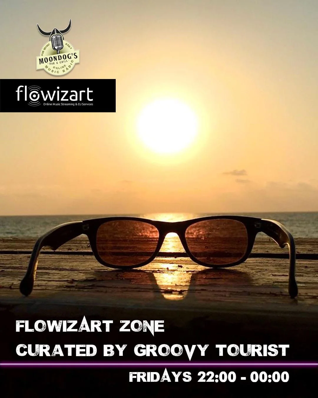 🎶 FlowizArt Zone curated by 🎧 Groovy Tourist
Catch the vibes every Friday from 22:00 to 00:00 on Moondog&rsquo;s Radio.

Tune in and let the sounds flow 👉 moondogs.com.cy/radio
.
.
.
@johnny_blu3 #MoondogsRadio #GroovyTourist #FlowizArtZone #DJSet