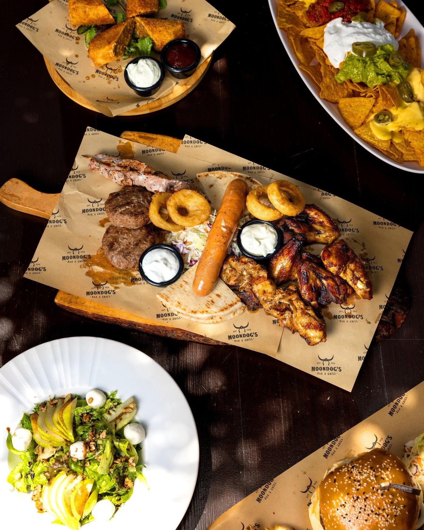 A little bit of something for all 🍃

Book your table:
🔗 Online t.ly/BRs4k
📞 Call us at 7000 6300
🛵 Delivery with #Wolt, #Bolt &amp; #Foody
.
.
.
.
#moondogscy #nicosiaeats #cyprusfoodies #foodpairing