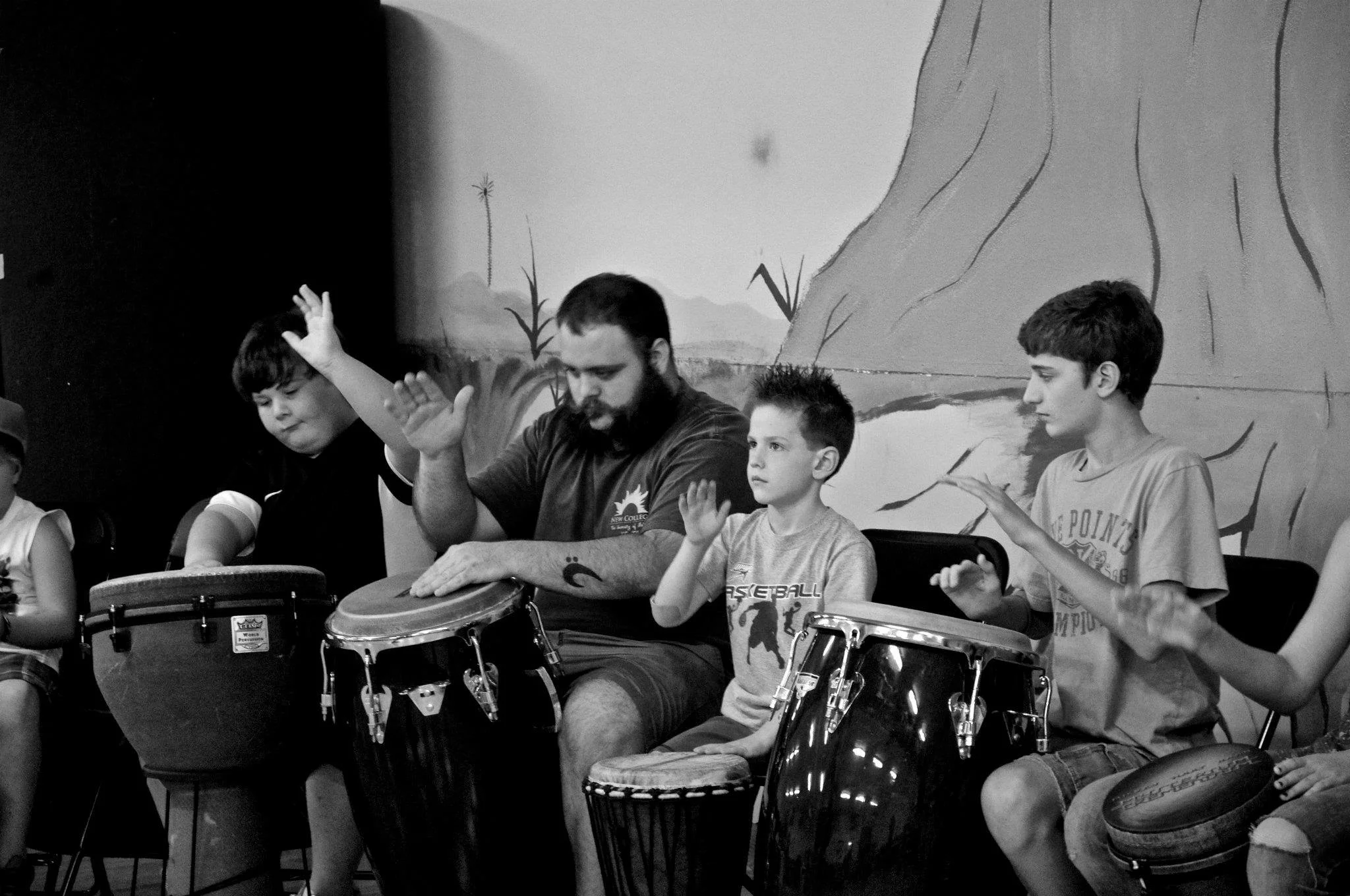 Kids are encouraged to play with confidence and find their "inner rhythm."