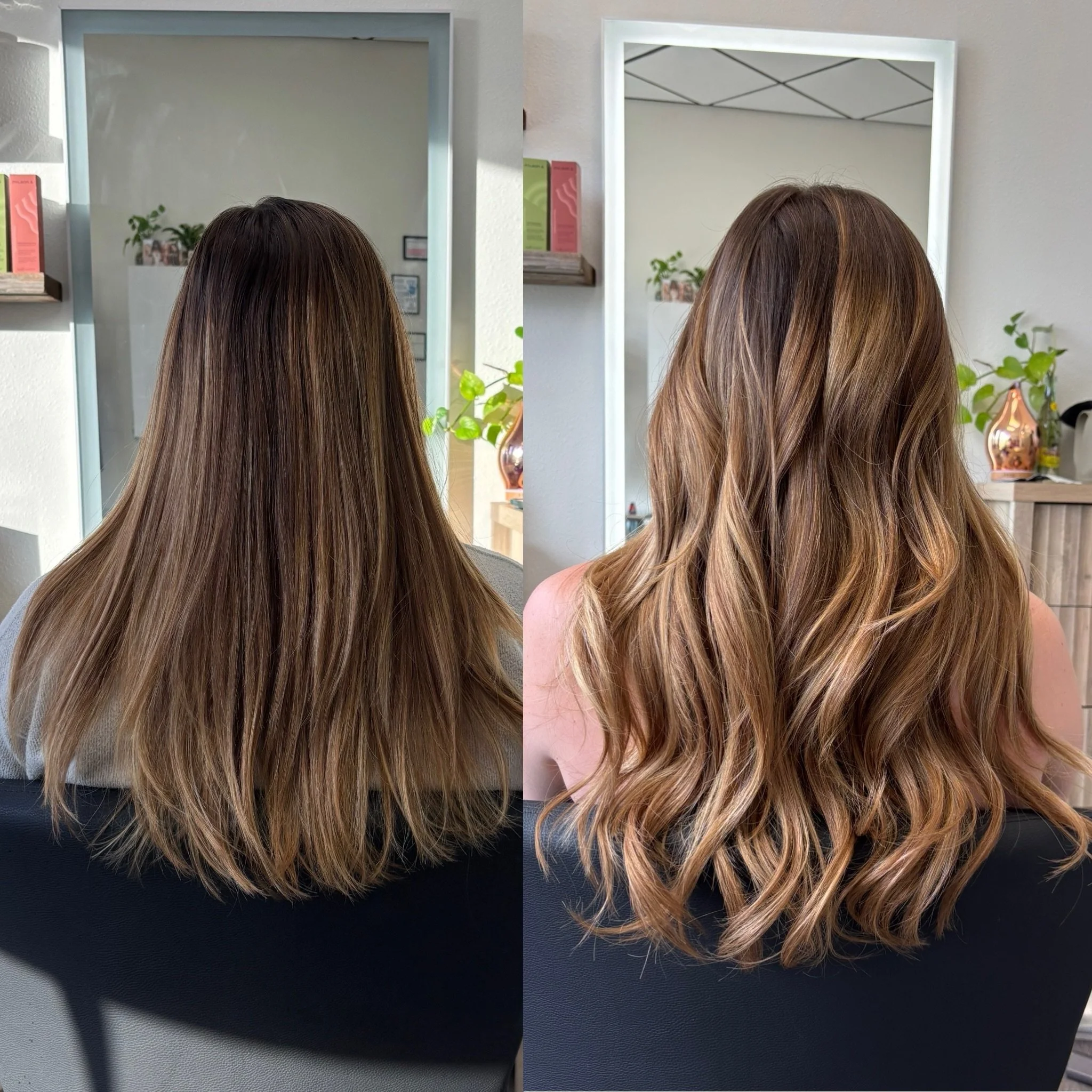 She came in with beautiful hair and requested enhancement. 

This client made my life easy. 

Fill around the face in naturally thinner areas and a few extra inches of length to give a luxury look and feel ✨