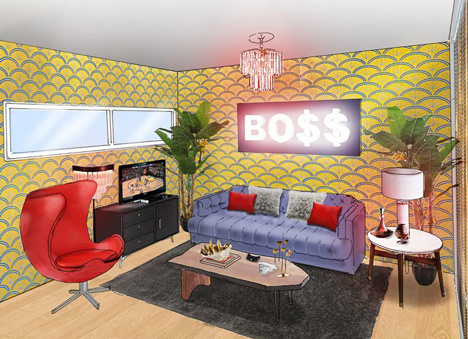 Pop-up interior designed by Snoop Dog