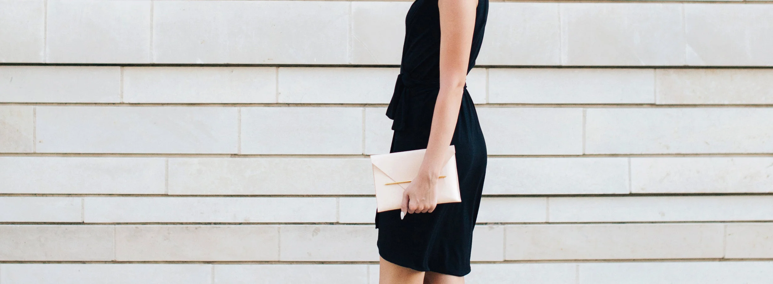 Gold Quill Leather Envelope Clutch-Side View.jpg