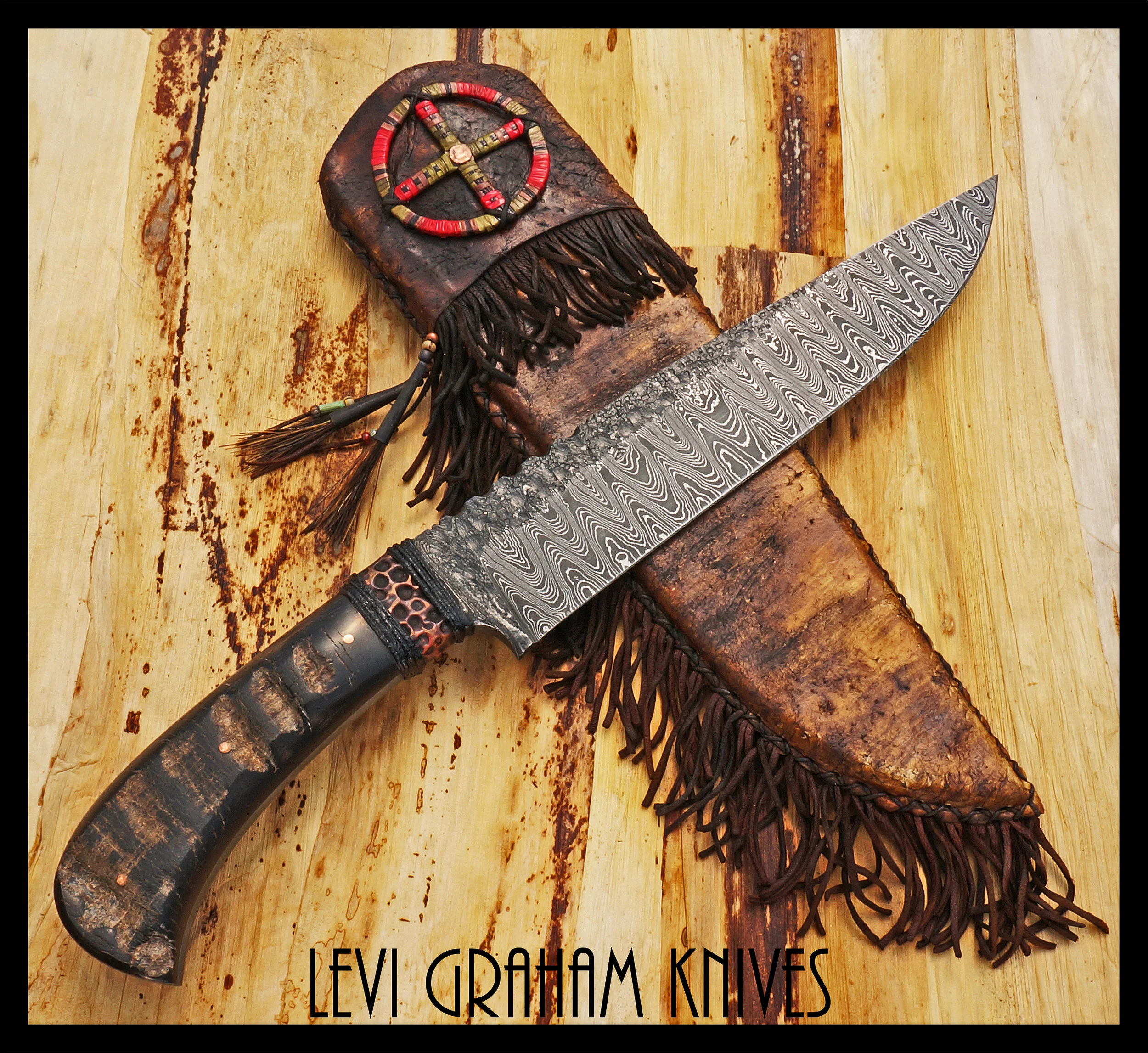 SOLD / Rifleman's Damascus Frontier Style