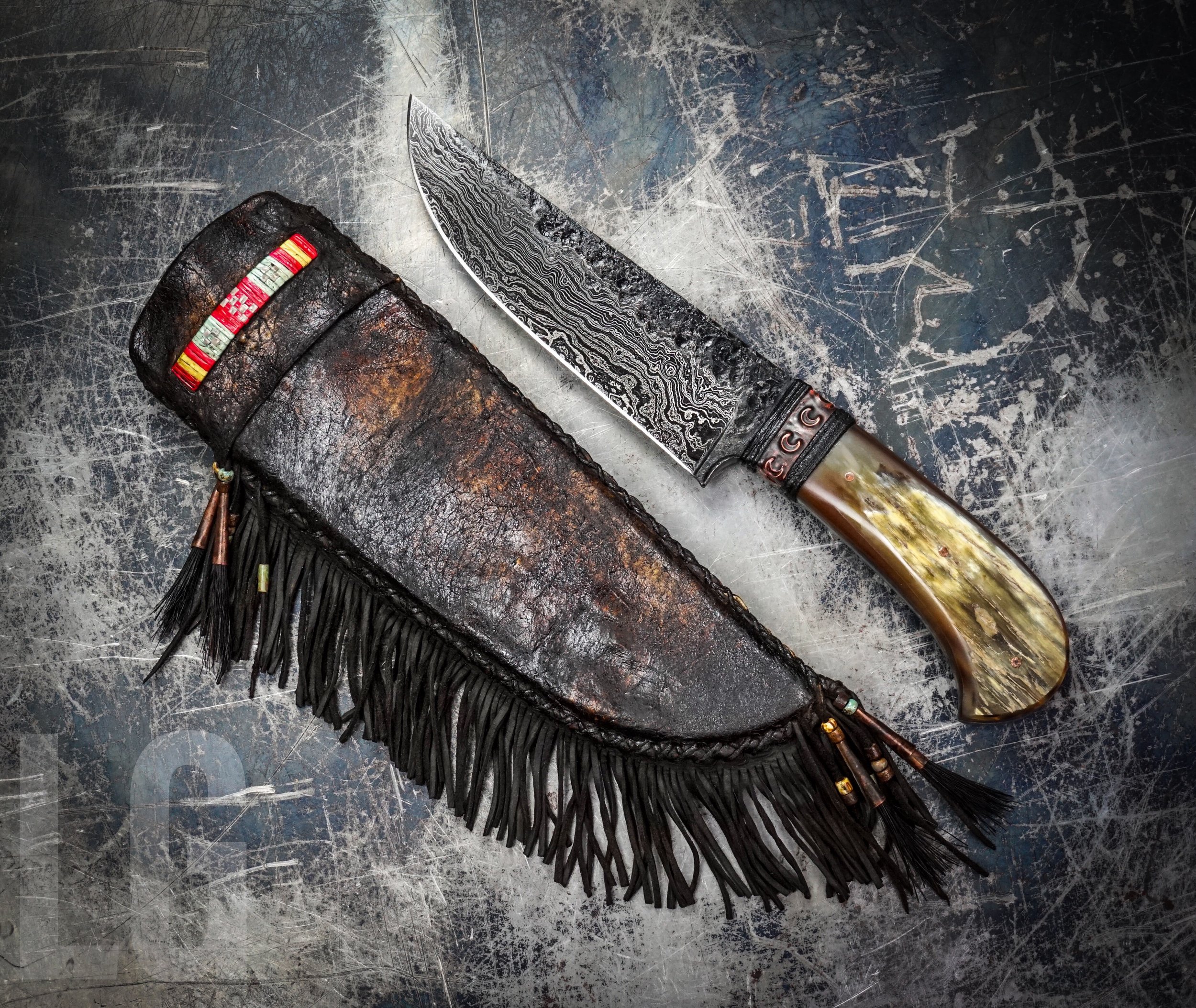 SOLD - Damascus Hunter