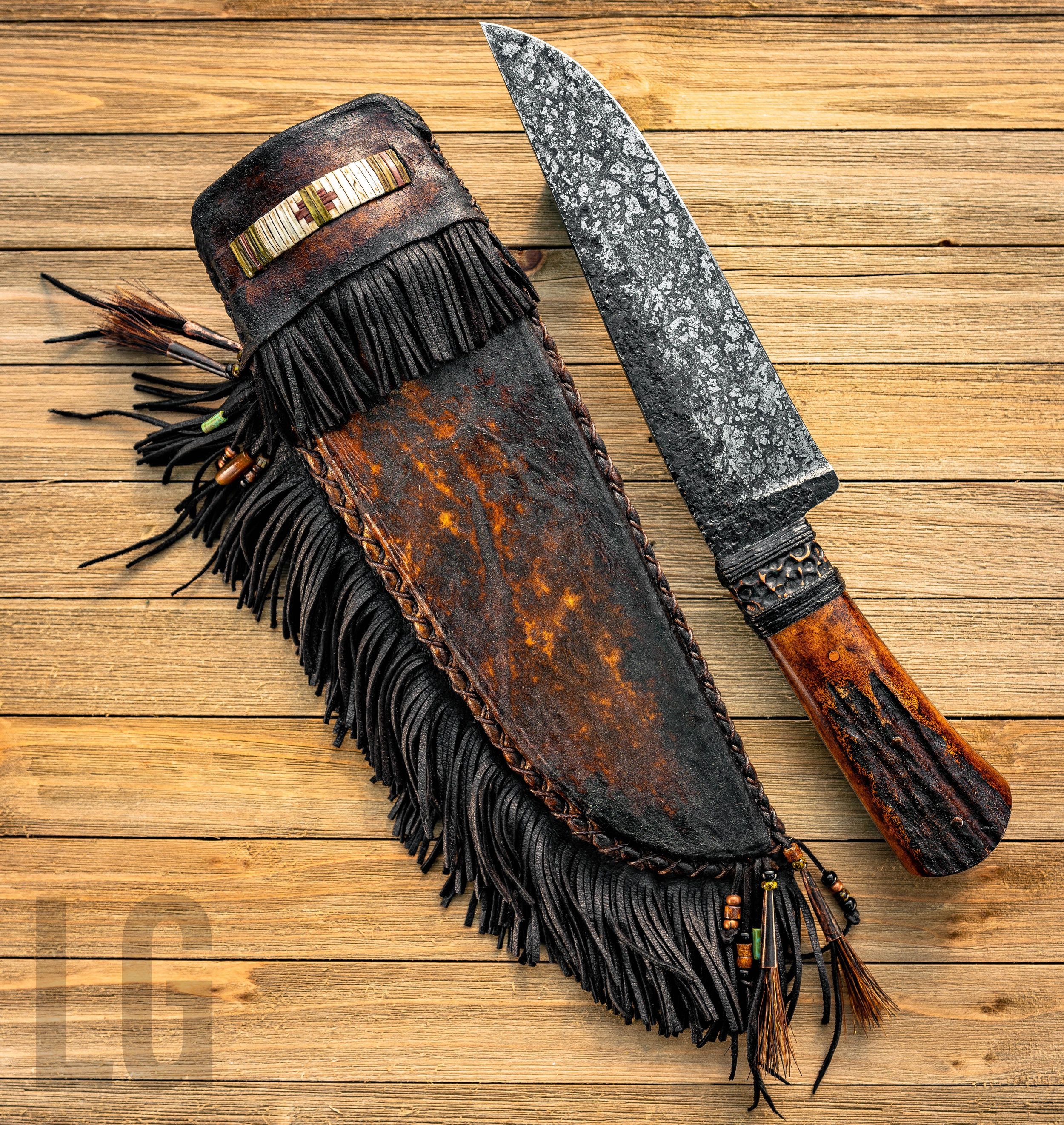 SOLD - Frontier with Elk scales
