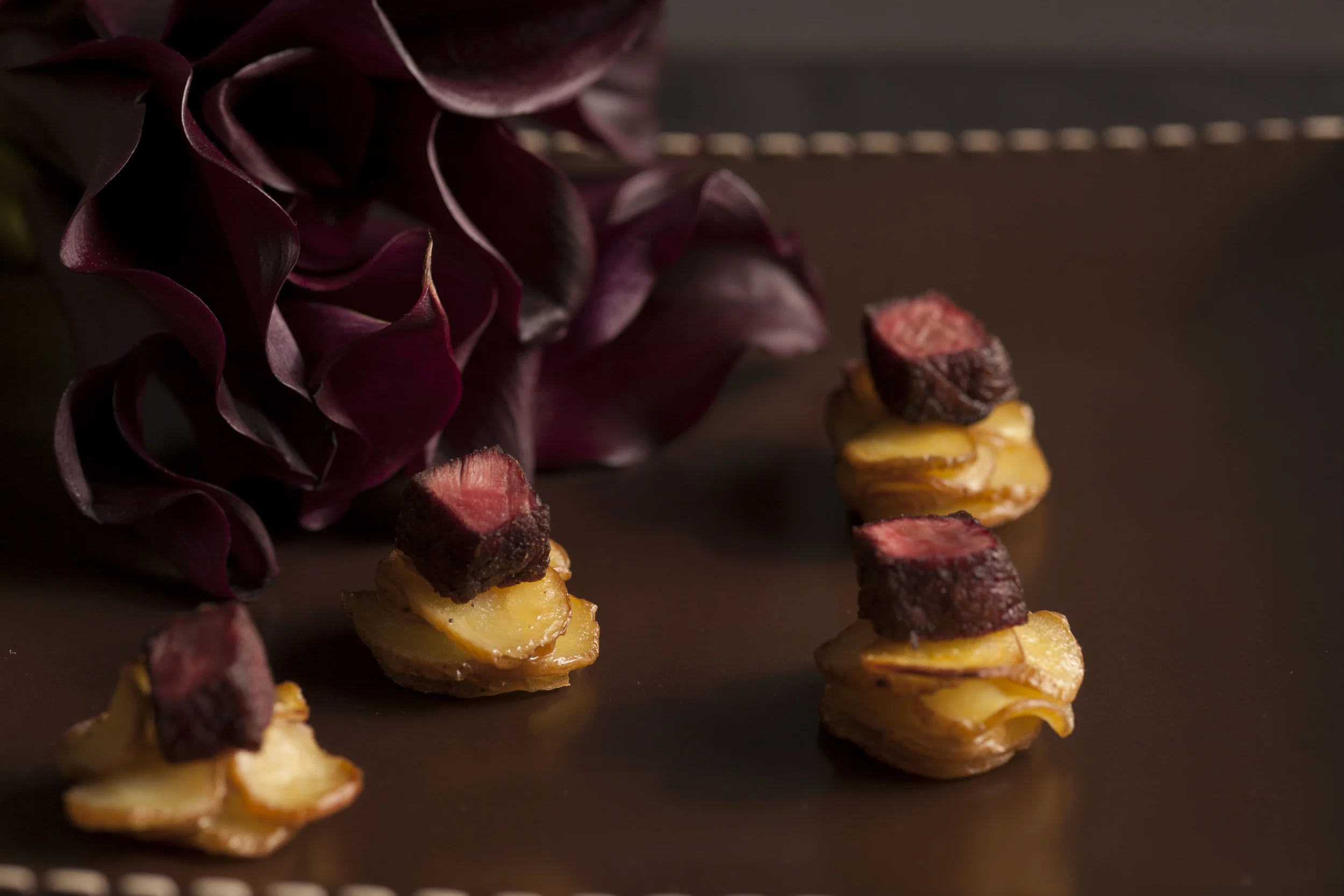 steak au poivre | pommes anna