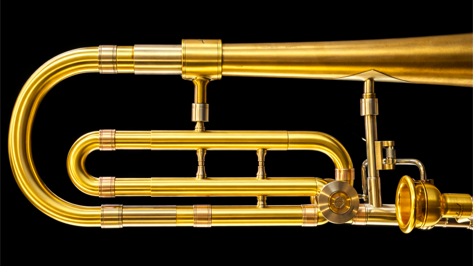 Long Island Brass Company custom bass trombone with G valve