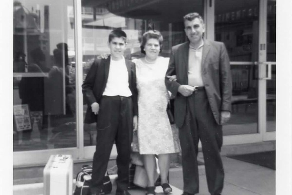 My dad, as a kid, and my grandparents.