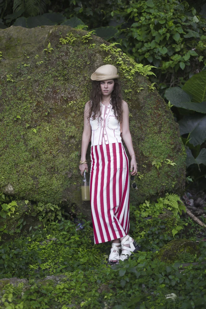 Freya in Karl Lagerfeld, Adolfo, Acne Studios and Catbird