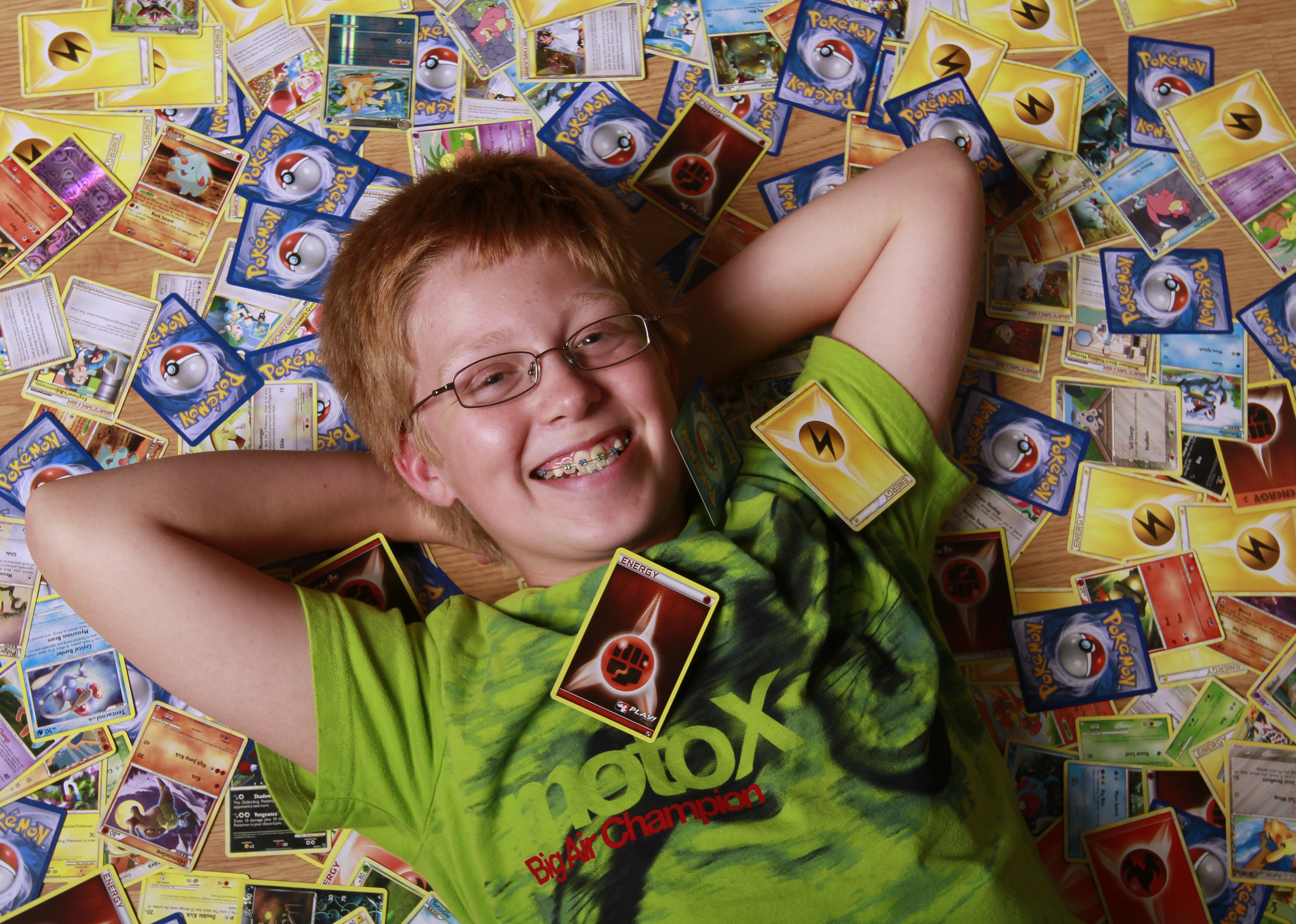  Logan Honts, 11, is heading to the Pokemon World Championships in Hawaii next month. This will be his second trip. He says the key in a winning strategy is a carefully selected deck of Pokemon cards. Honts and his dad strategize and create a chart l