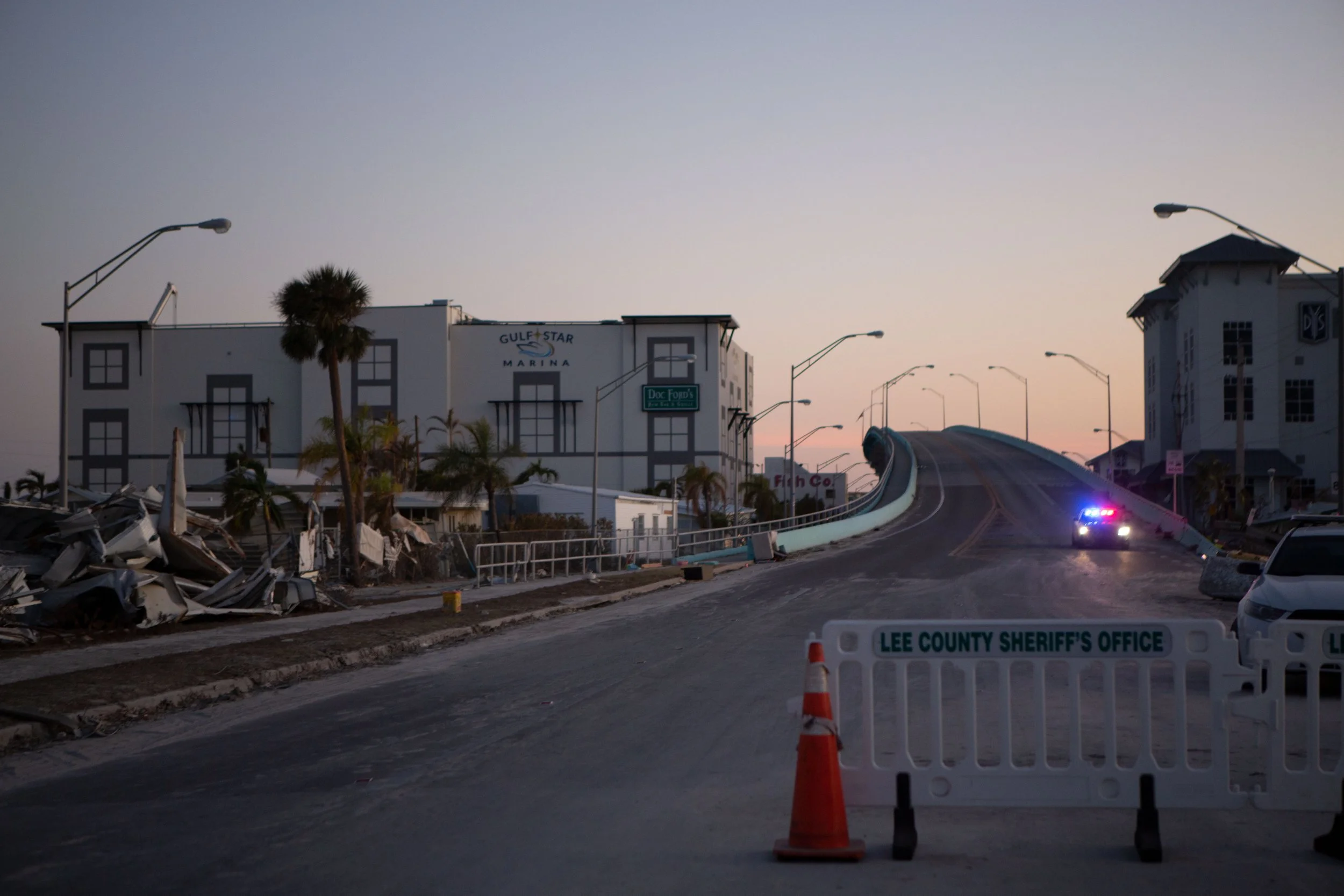  Matanzas Pass Bridge, the bridge that connects to Fort Myers Beach, remained closed on Tuesday, October 4. 