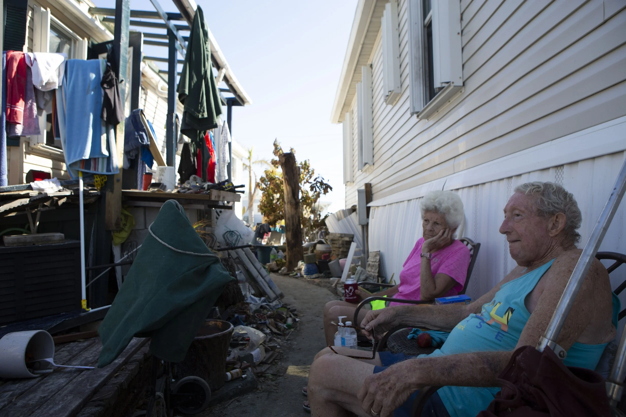  The Picketts were home when Hurricane Ian hit. Water rose to their chins and their furniture began to float around them. Pat and Les decided to stay and try to clean up a week later on Wednesday, October 5, 2022.  