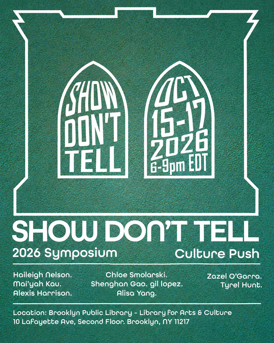 around us // inside us | Show Don't Tell 2026 (Day 2)