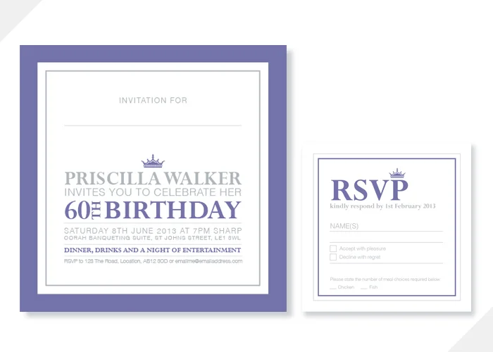 Invitation + RSVP