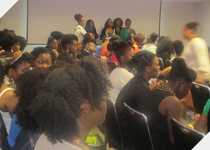 Natural ladies in the audience