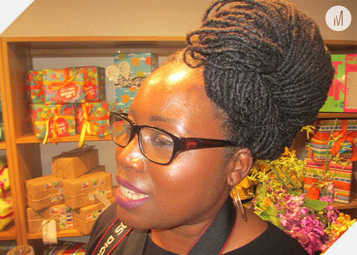 Beautifully styled locs