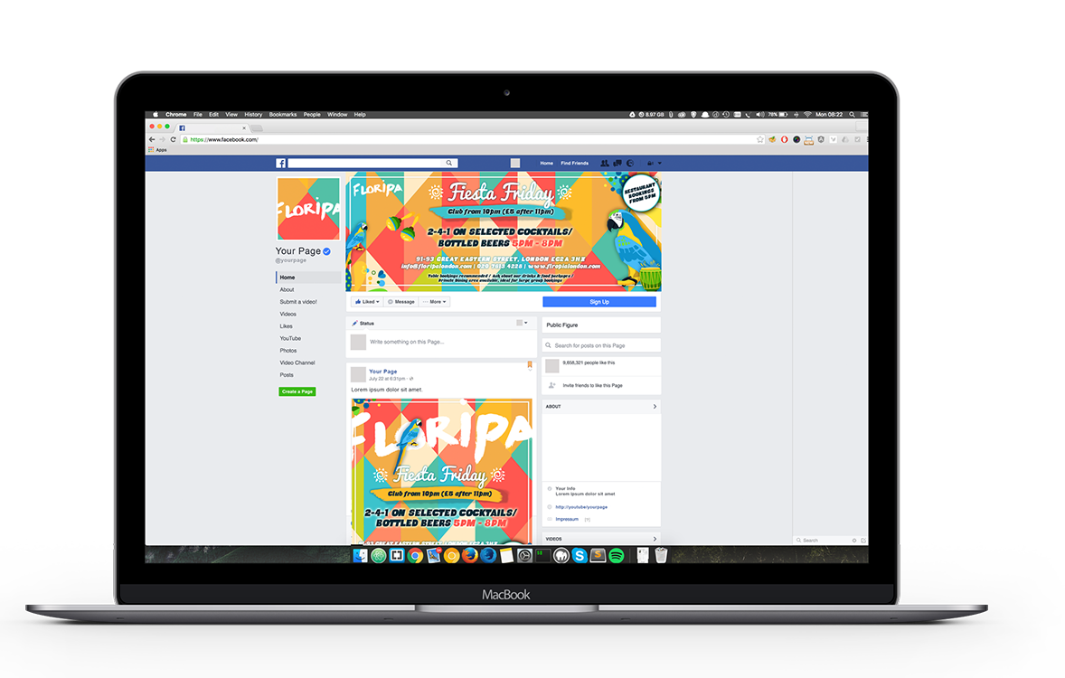 Floripa's Facebook page