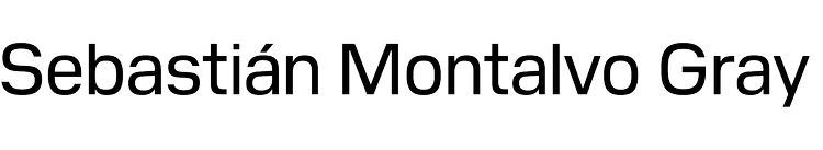 Sebastián Montalvo Gray 