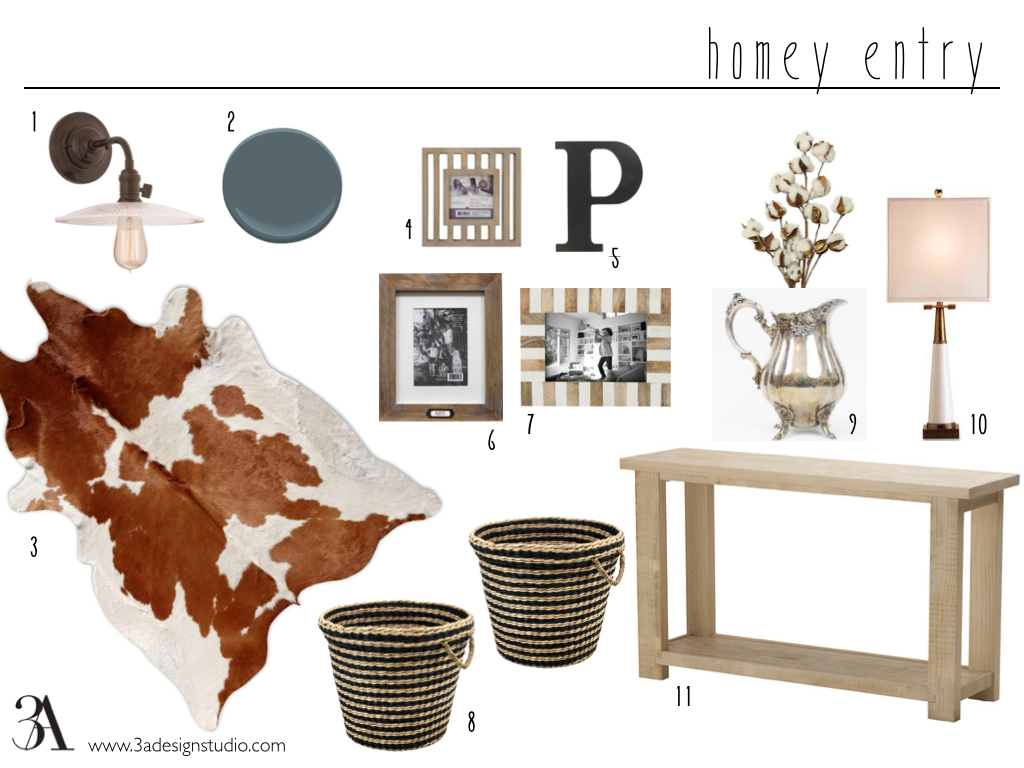 Sourcing: 1. magnolia sconce from barnhouse electric // 2. nocturnal gray paint by benjamin moore // 3. brazilian cowhide rug // 4. threshold bar frame from target // 5. black "P" from hobby lobby // 6. threshold nest frame from target // 7. threshold wood inlay frame from target // 8. ikea maffens basket // 9. antique silver pitcher (I have a similar one) with a cotton flower arrangement // 10. currey and co. signature white table lamp // 11. ikea rekarne table