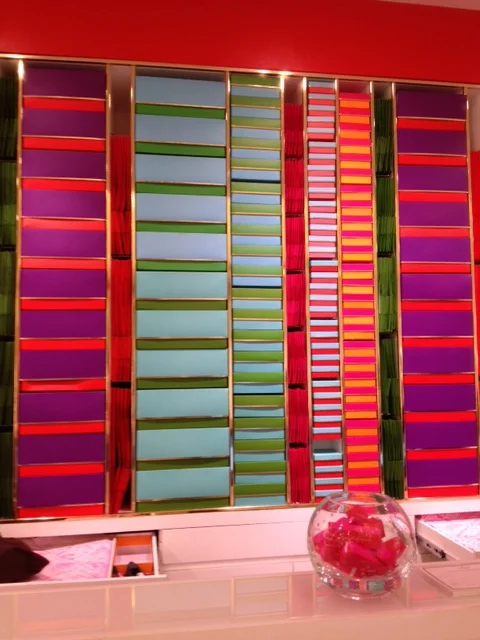 I love Kate Spade's color combos. Even the boxes behind the check-out were beautifully arranged.