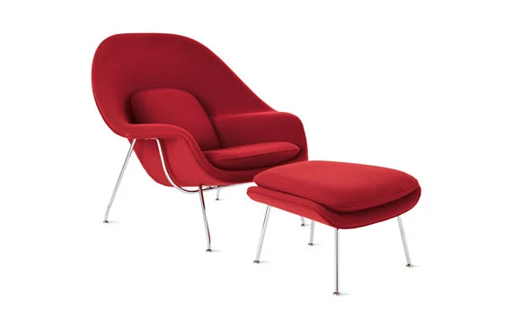 Saarinen Womb Chair. The name of this made me a little uncomfortable at first. Until I sat in one. And then I understood. Knoll makes kid versions of these. They are the cutest things ever and I need one. 