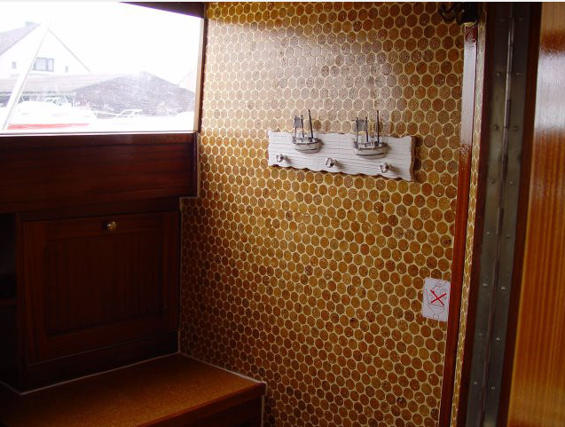 Not a great install shot, but this was too cool not to post--it's cork!! image