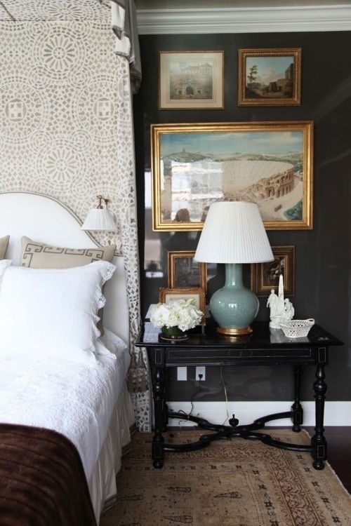 I actually think this is a very dark gray with a blue undertone more than a navy. But I still think this room is delicious. Sue me. 