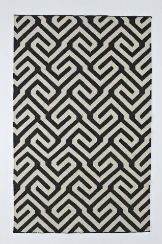 Key Wool Dhurrie in Iron- 8x10 $299