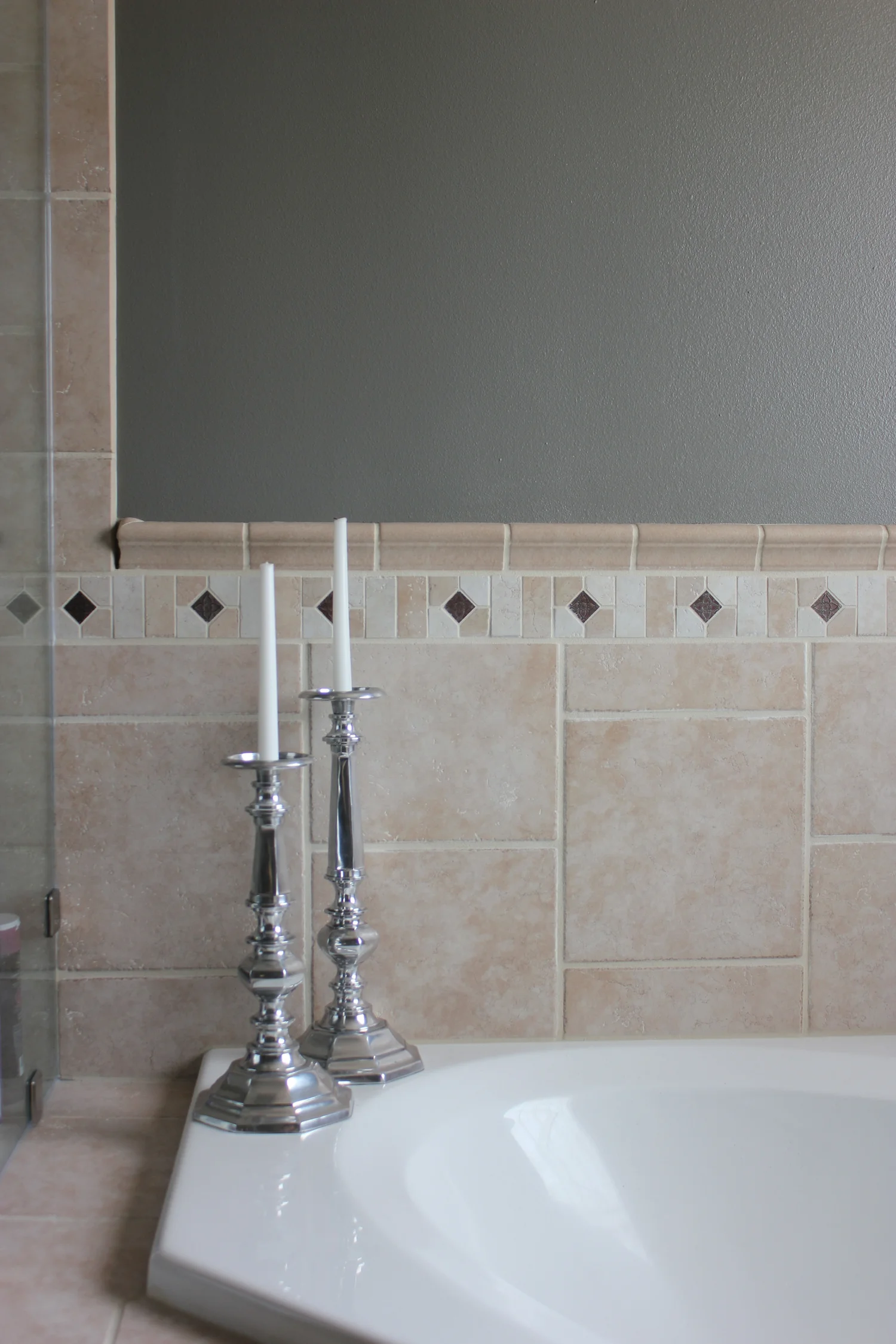 Gray Master Bath - Before and After — 3A DESIGN STUDIO
