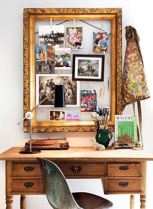 An empty frame and some chicken wire can be another solution.