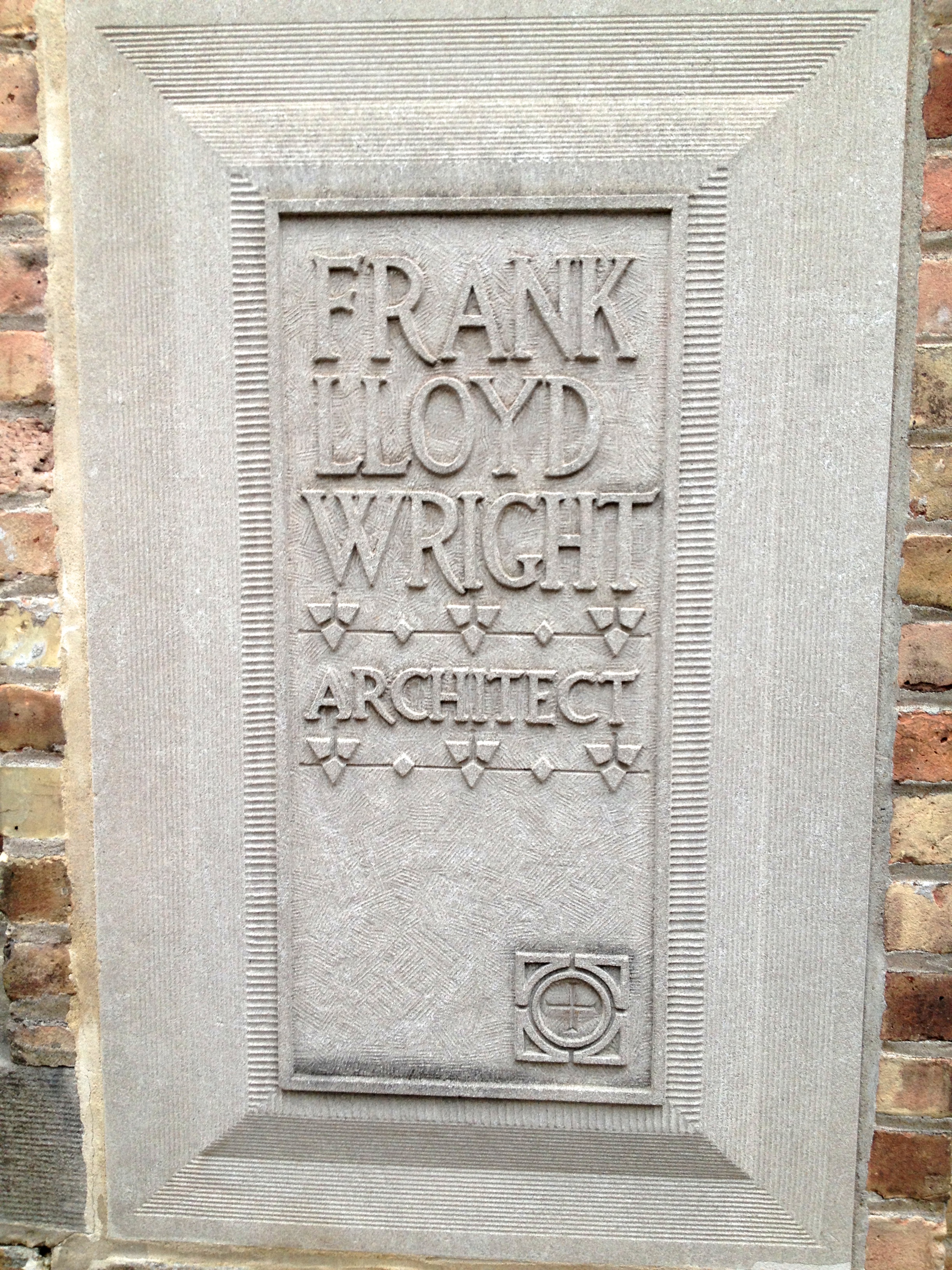 His studio had a separate entrance to the public. Here's the plaque in the side letting you know you've arrived.