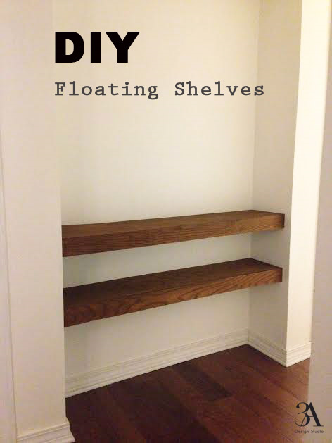 Diy Floating Shelves 3a Design Studio, Diy Hardwood Floating Shelves