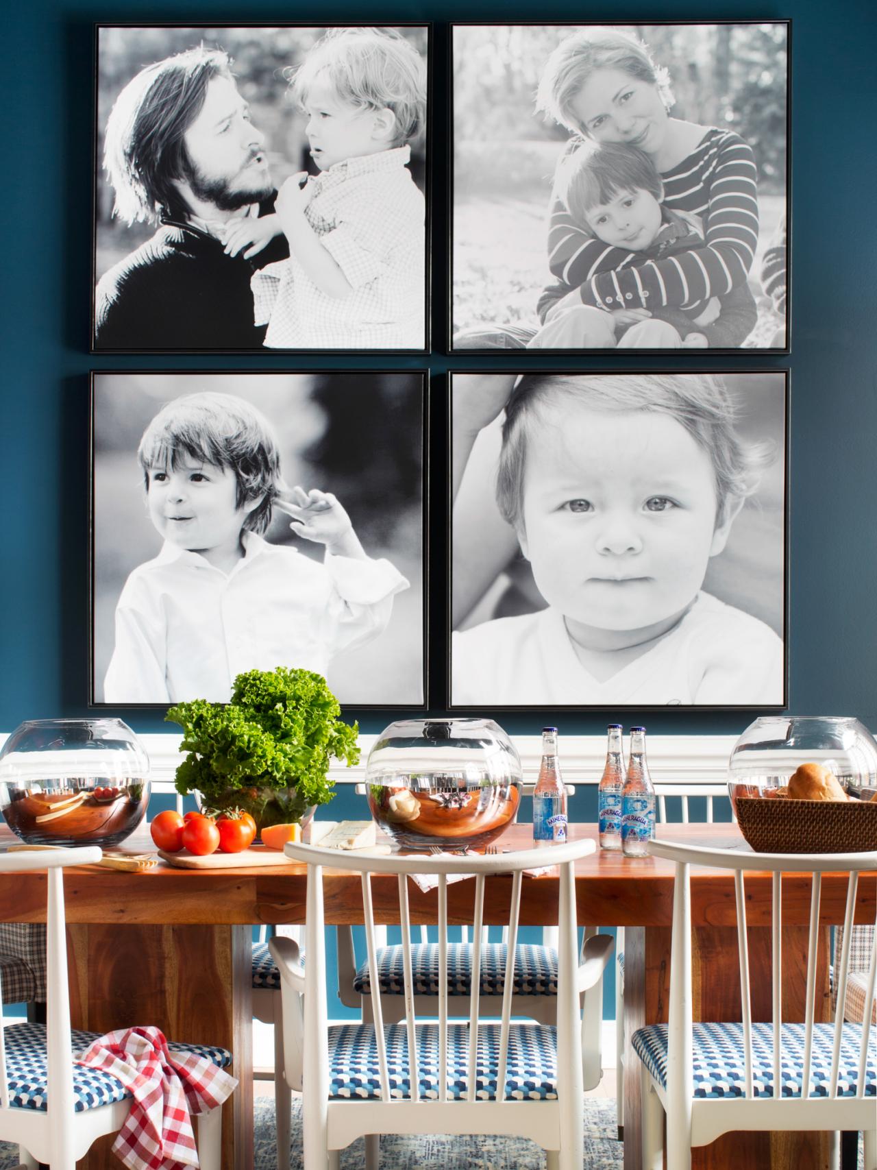 image via HGTV --and a great article to read on unique DIY artwork as well!!