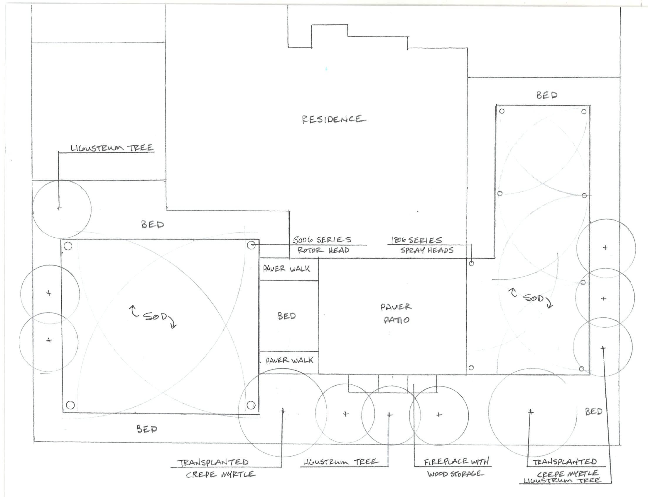 Drawing by Executive Landscaping