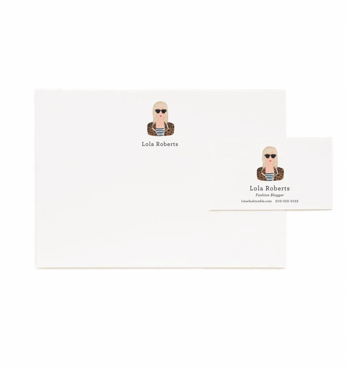 They'll illustrate your face onto some stationery! 