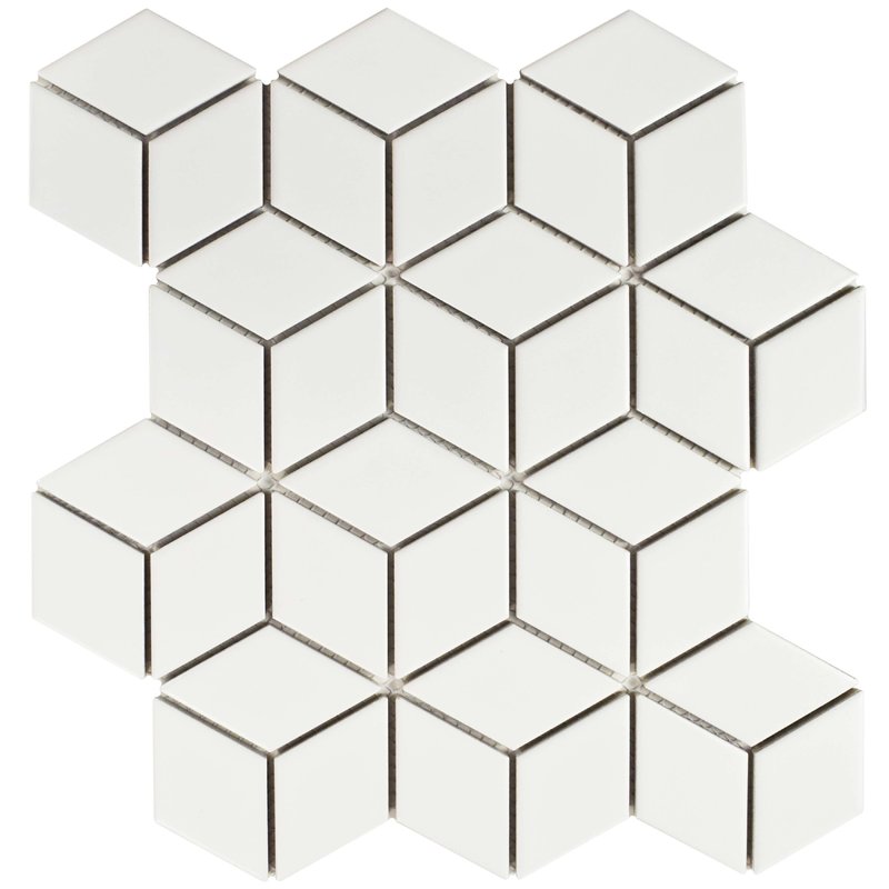Retro+Rhombus+1.88%22+x+3.18%22+Porcelain+Mosaic+Tile+in+Matte+White.jpg