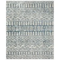Blue Graphic Rug