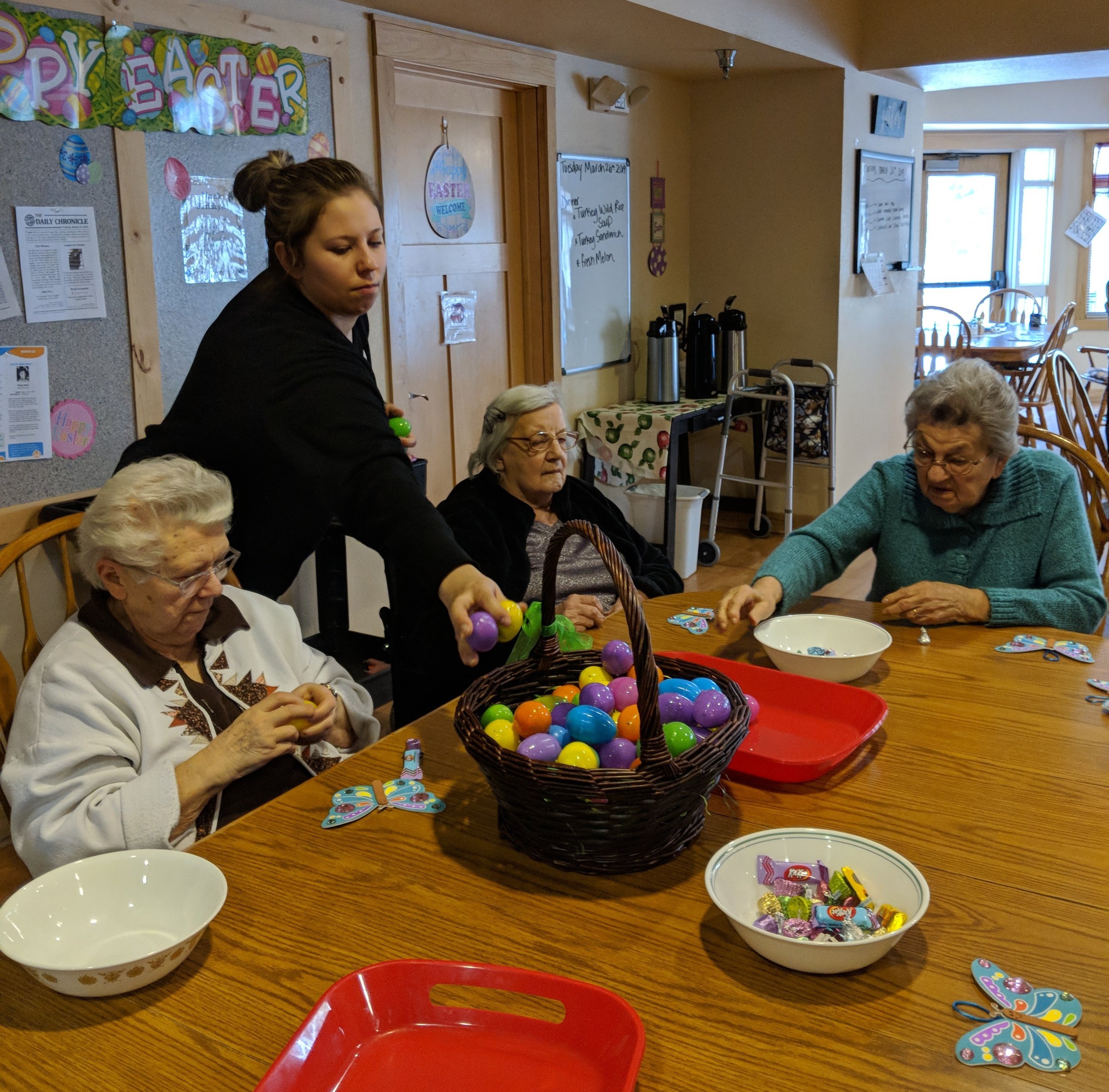 Tenants are busy filling Easter eggs 1.jpg